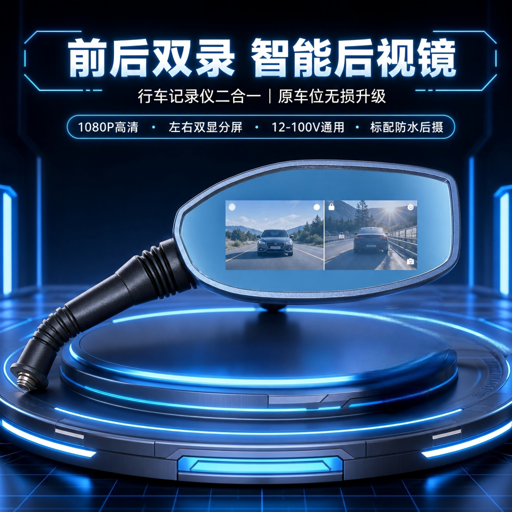 欧威顿双录夜视前后摄像头