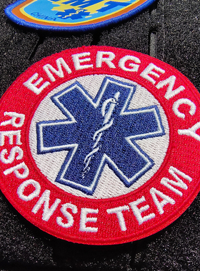 士气章救援章急救徽章EMT生命之星章救援的装饰标帽子章臂章diy章