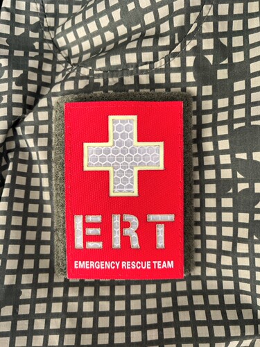 ERT救援队夜光 反光粘贴 士气章 应急救援 安全贴 夜光贴 反光贴