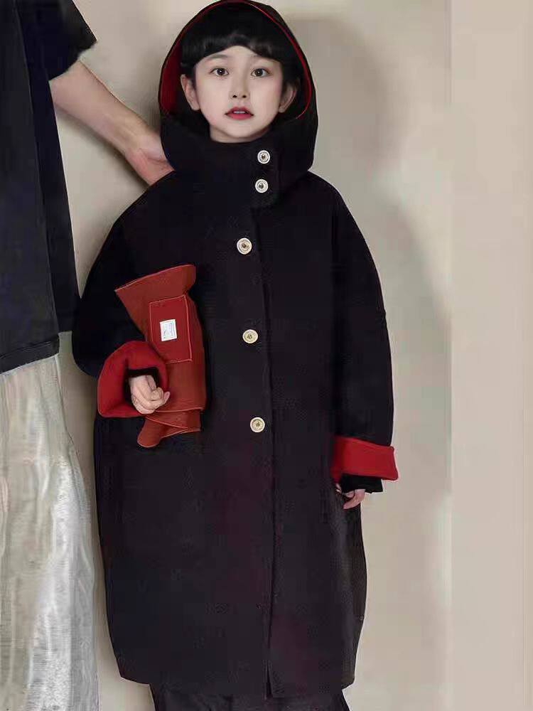 2025秋冬新款100%羊毛儿呢大衣