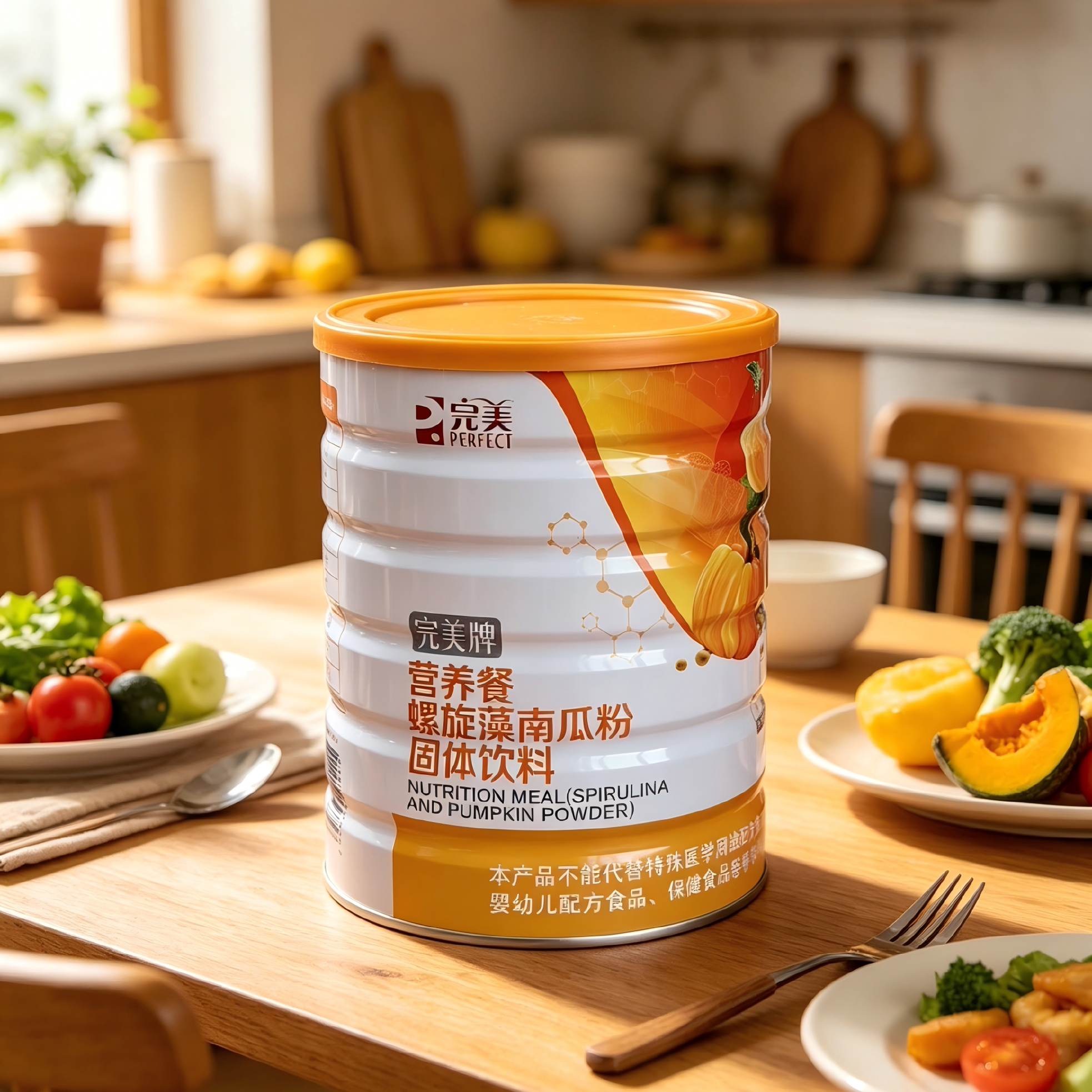 完美营养餐螺旋藻南瓜粉二维码