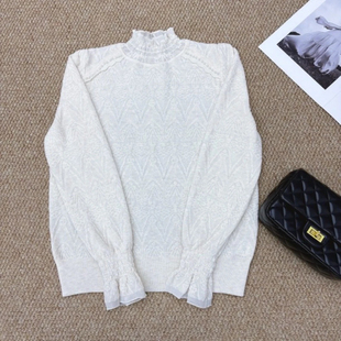 针织衫 2025冬季 百搭显瘦半高领长袖 时尚 女553 新款