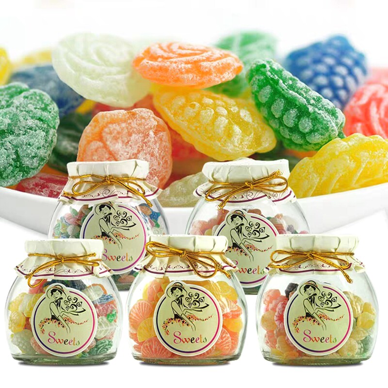 西班牙莎莎的店1886玻璃瓶水果糖150g 多种口味