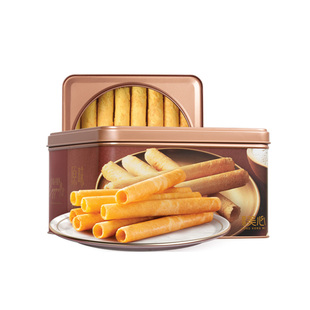 【新日期】中国香港美心原味鸡蛋卷448g罐装32条装附拎袋新老包装