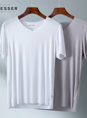 德国舒雅男士无痕T恤 高端铂雅随型裁超细莫代尔汗衫打底衫18656M