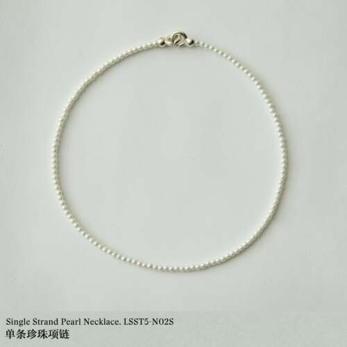 LELALES 桑丘 单条珍珠项链夏日清爽 简约搭配 独特扣头
