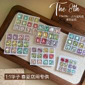 彩色尖底美甲钻超闪糖果色堆钻12颗D5 The 8th春夏拼钻混装