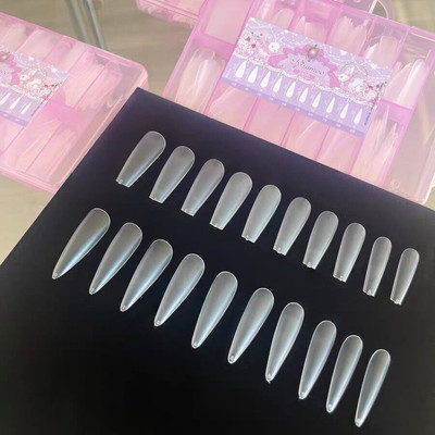 中国半贴磨砂美甲扁平甲穿戴甲