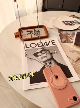 【斜挎链】力荐！升级版太钢镀金K18流苏斜挎手机链毛衣链自由搭