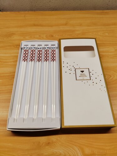 俄皇骨瓷筷子5双红蓝各5双