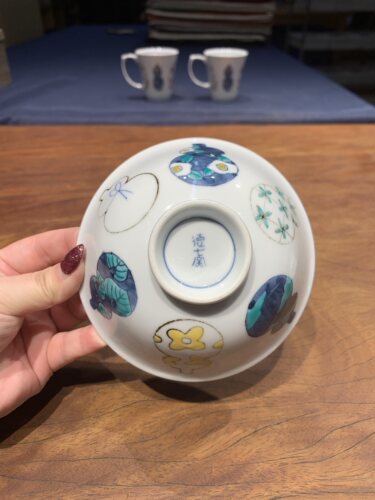 伊万里烧手绘葫芦饭碗13×5.5cm
