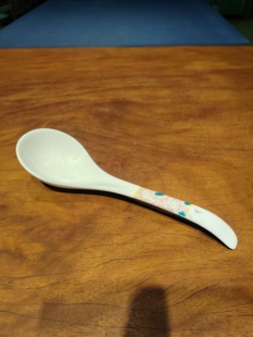 B九谷烧大号汤勺22 紫阳花No.G003 6.5厘米