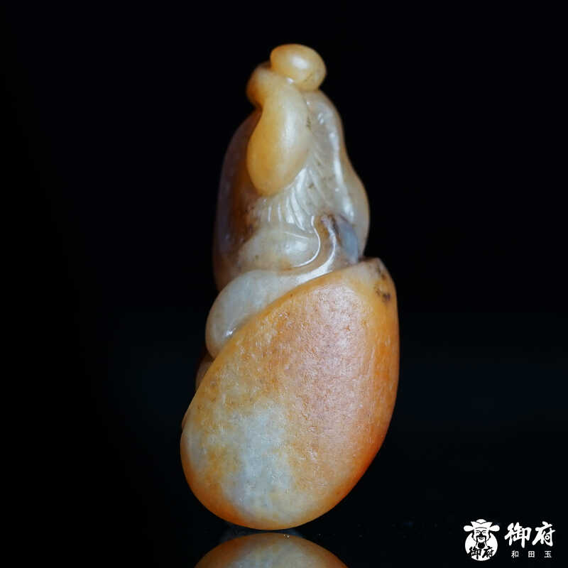 【御府】新疆和田玉黄沁籽玉吊坠 君子之交 6.2g