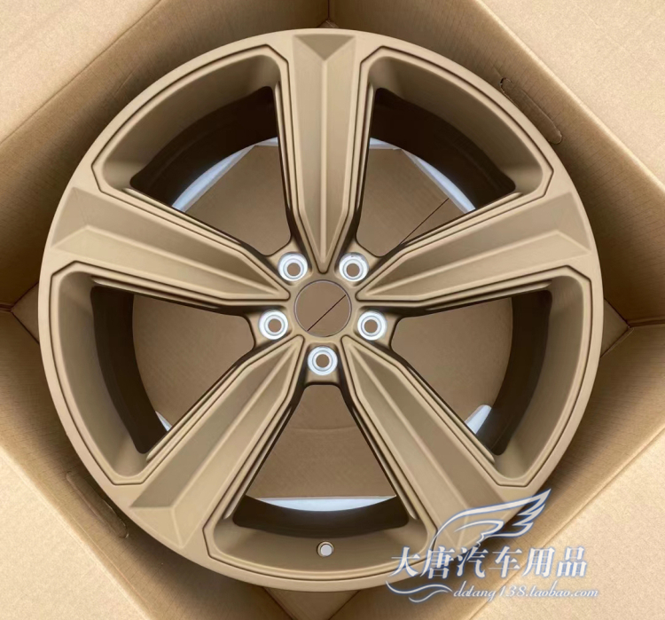 19 20寸适用奥迪Q5 Q7 A4 A5 A6 A7 A8 Q8 RS7锻造金色大宝剑轮毂