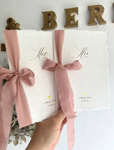 雅丝手作结婚新婚誓词手卡誓言卡
