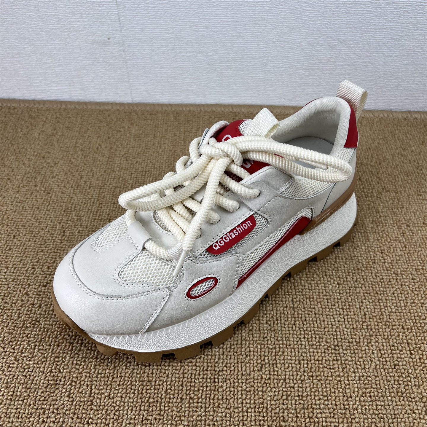 真皮厚底老爹鞋女鞋透气网面运动鞋百搭休闲鞋厚底增高低帮系带潮,女鞋,老爹鞋,淘宝优惠券,粉丝福利购,淘宝优惠卷