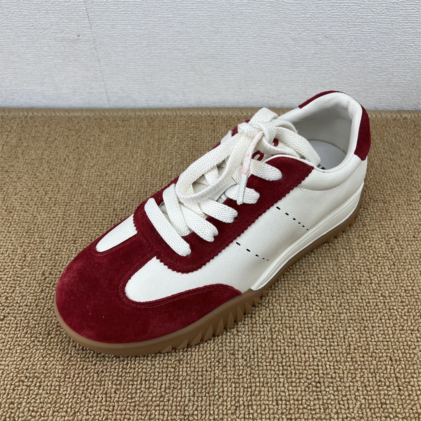 复古拼色德训鞋真皮系带休闲运动鞋百搭青年女鞋交叉绑带撞色潮鞋,女鞋,德训鞋,淘宝优惠券,粉丝福利购,淘宝优惠卷