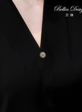 磁吸胸针女款防走光扣