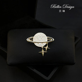 宇宙系列高档星球胸针西装 配饰可爱日系别针固定衣服装 饰胸花3630