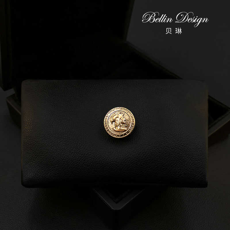 磁吸扣胸口防漏神器精致衬衫复古