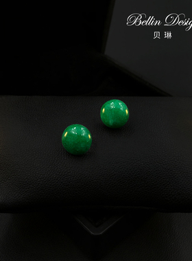 简约绿色磁吸胸针无痕款薄款衣服领口防走光扣领针时尚配饰品5966