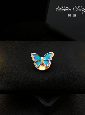 磁吸款蝴蝶胸针防走光扣胸口防漏神器固定装饰衬衣领针配饰品5292