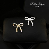 气质防走光小扣针领针蝴蝶结别针固定衣服装 饰日系可爱胸针女3162