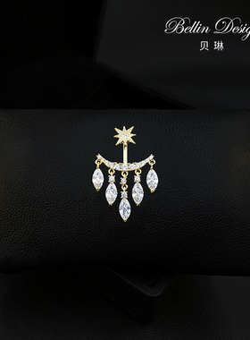 贝琳个性设计感防走光小胸针