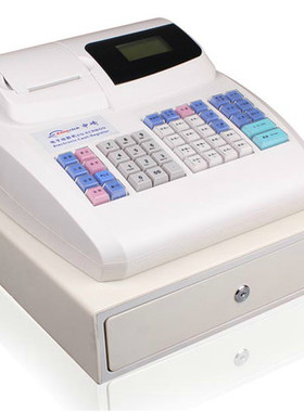 全中英文中崎ECR800电子收款机收银机餐饮超市服装奶茶店可打店标