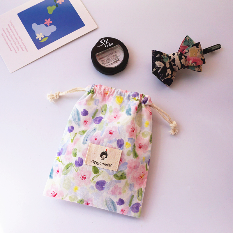 手工小清新碎花小物收纳袋
