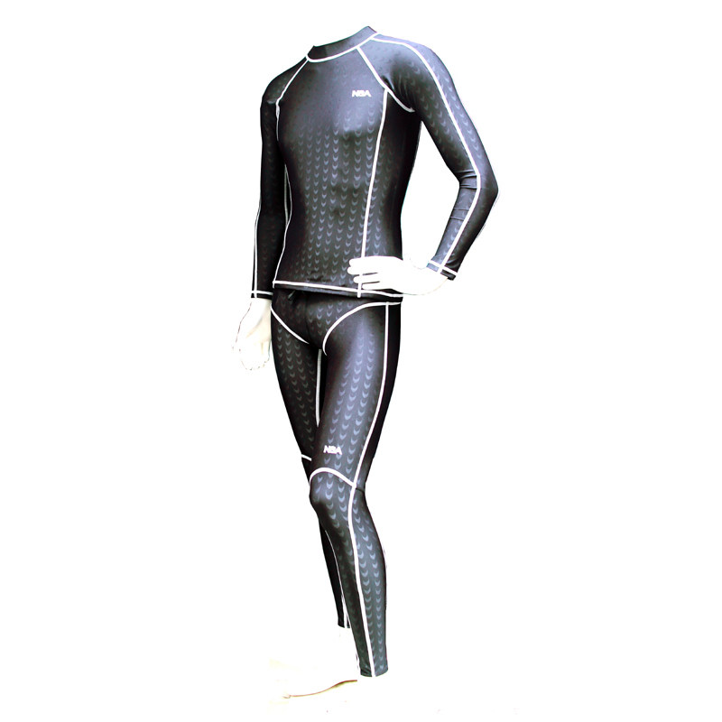 防晒冲浪服分体短袖男士泳衣图片