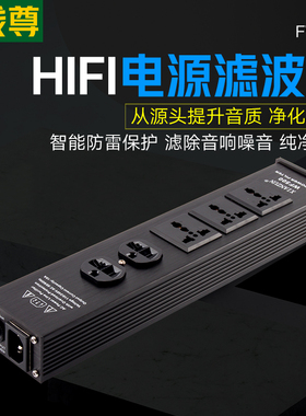 线尊 FW500电源滤波器音箱220v插座发烧级排插hifi音响电源净化器