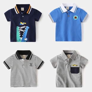 童装 韩版 宝宝半袖 T恤男童卡通薄款 上衣潮 儿童短袖 短袖 T恤2026夏季