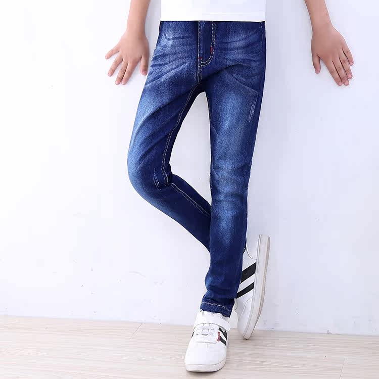 Pantalon garcon en Coton denim bombe - Ref 2055316 Image 3