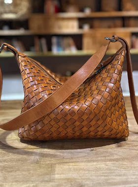 全手工编织hobo新品双面编织