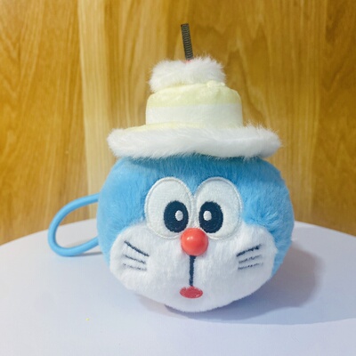 正版哆啦A梦钥匙扣挂件可爱迷你小号机器猫公仔玩偶书包背包挂饰