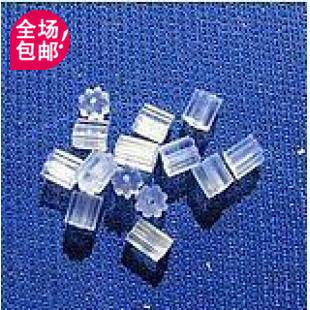 满9.9元包邮DIY配件塑料耳堵橡皮耳塞帽耳钉塞子超紧防脱八角耳堵