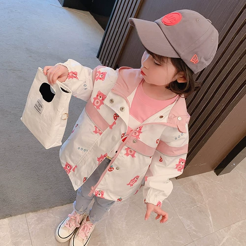 Осенняя детская весенняя куртка, детский весенний плащ, в западном стиле, детская одежда