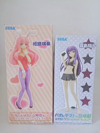日本 笨蛋测验召唤兽 雾岛翔子 姬路瑞希 泳装 兔耳朵 景品 手办