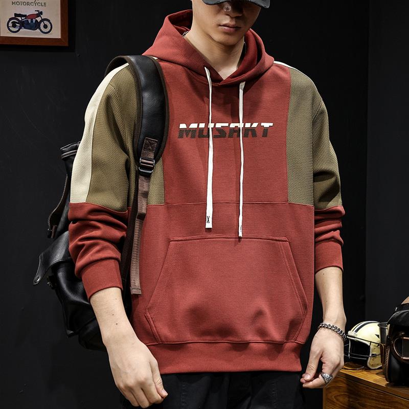 插袋连帽卫衣男外套秋冬款潮牌男士长袖大码美式重磅衣服2025新款