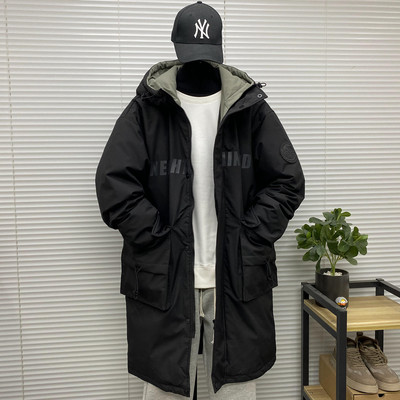 新品冲锋加厚羽绒服男2025冬季保暖宽松大码中长款青少年上衣外套