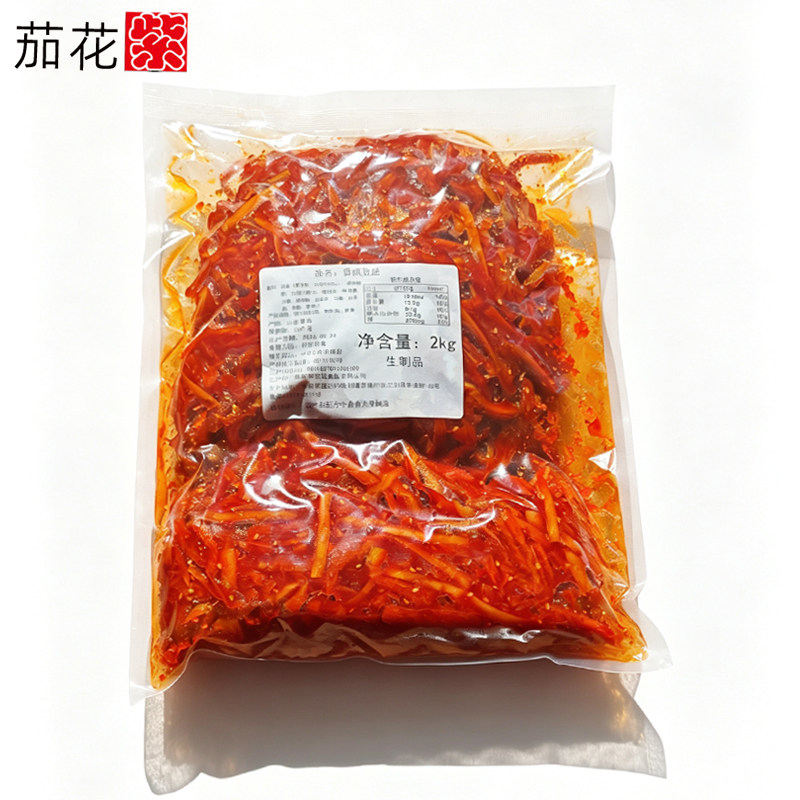 韩式香辣豆丝人造肉干朝鲜族咸菜韩国料理店小菜辣条可发酵食用