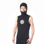 潜水背心保暖3mm潜水衣服连帽马甲湿衣潜水头套专业潜水