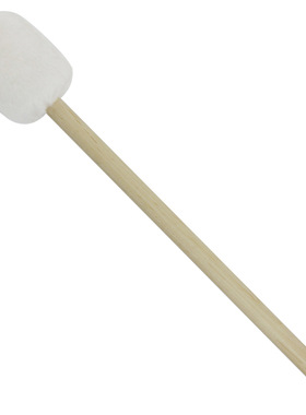 打击乐器木质军鼓低音槌定音大鼓槌白色毛绒头鼓棒大鼓锤军鼓槌。