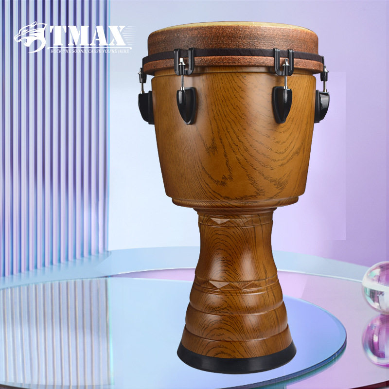 非洲鼓Remo鼓皮木塑大师鼓 曼丁手鼓12寸可调音成人专业舞台表。