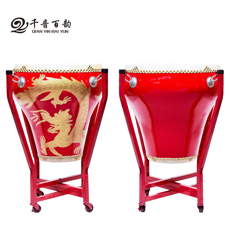 16寸18青花瓷鼓木质水鼓沥龙鼓