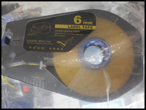 丽标打码印字线号机M-11/C-200T标签贴纸6MM黄色CH-1106Y TM1106Y
