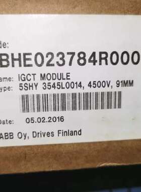 售前咨询3BHE023784r0001 igct module 5shy 3545l0014，4500V，9