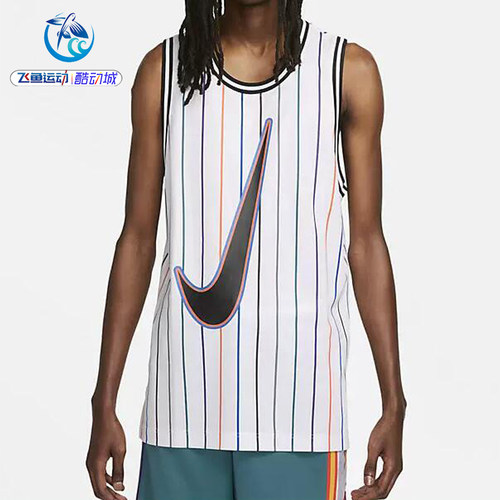耐克Nike篮球无袖T恤条纹背心