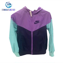 耐克Nike儿童连帽风行者拼接运动休闲梭织夹克外套850443-521